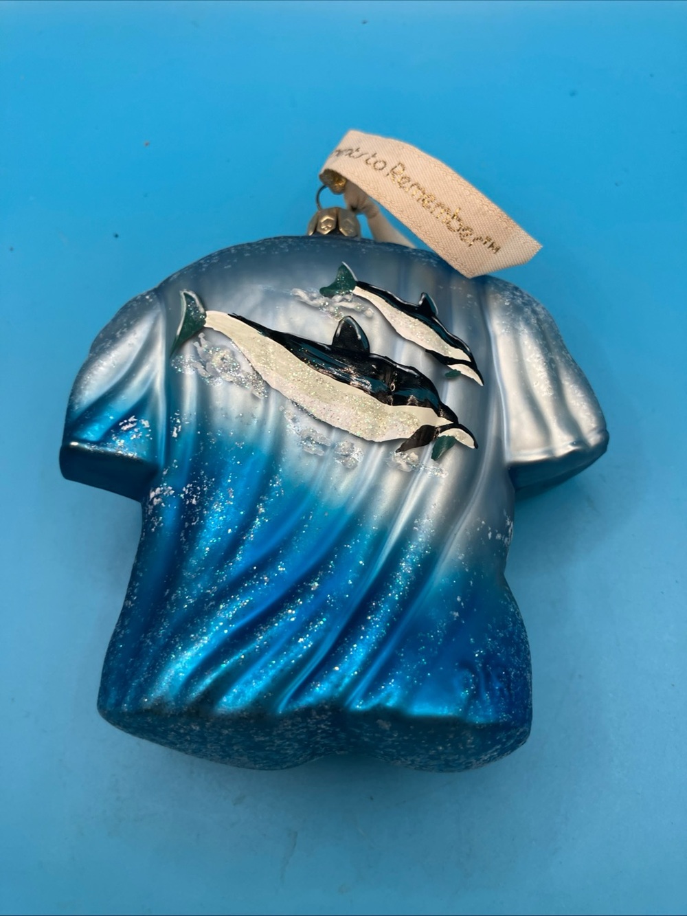 ornament to remember hawaii shirt Glass ornament